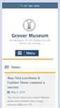 Mobile Screenshot of grovermuseum.org