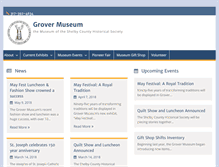 Tablet Screenshot of grovermuseum.org